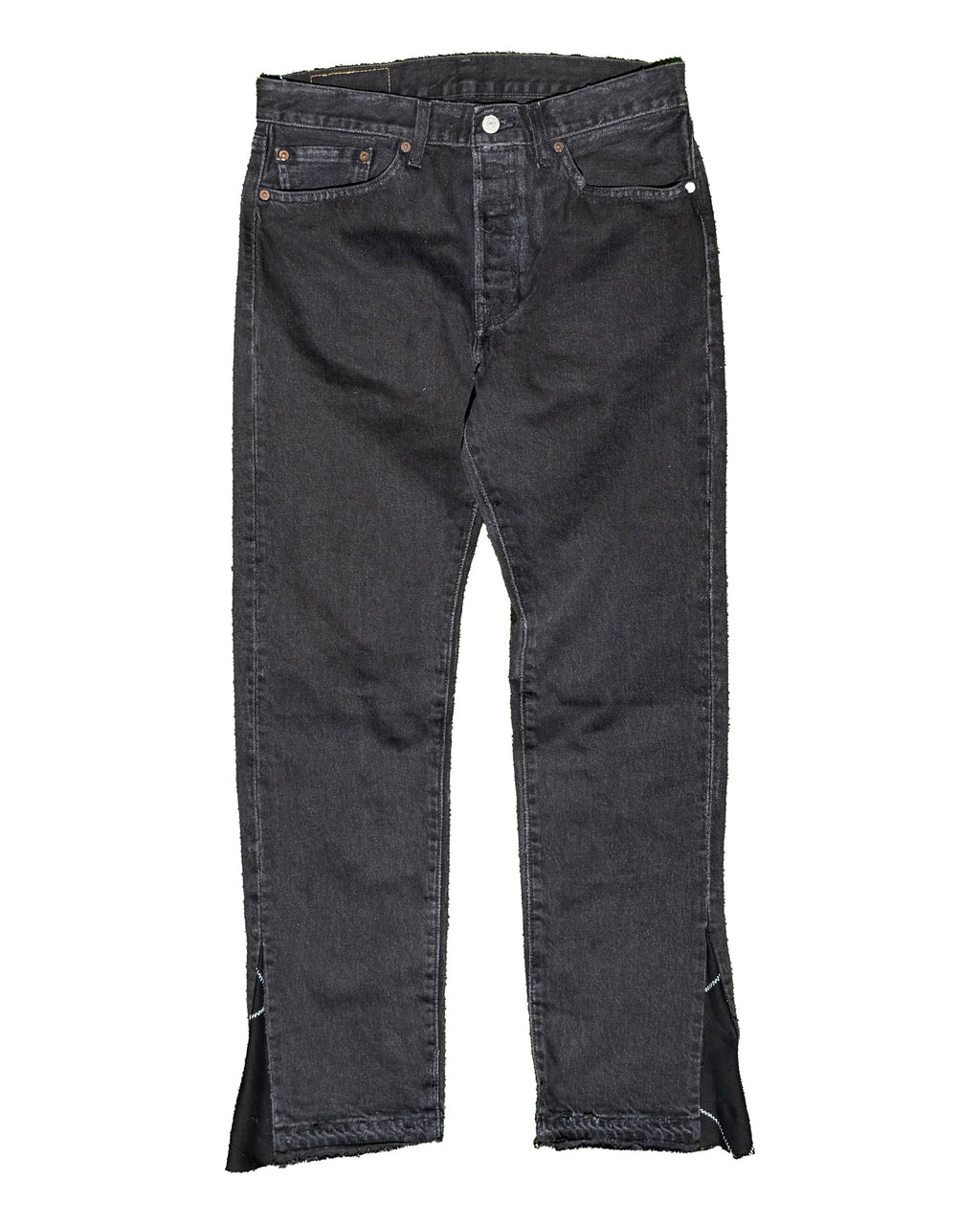 Bleached Flare Script Denim