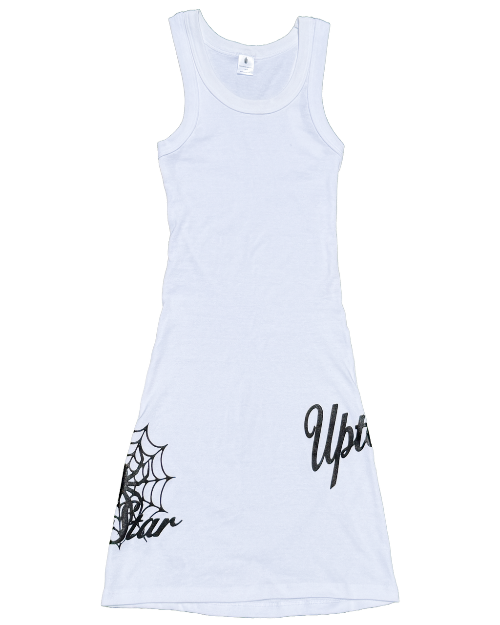 Spider Tank Dress (White)