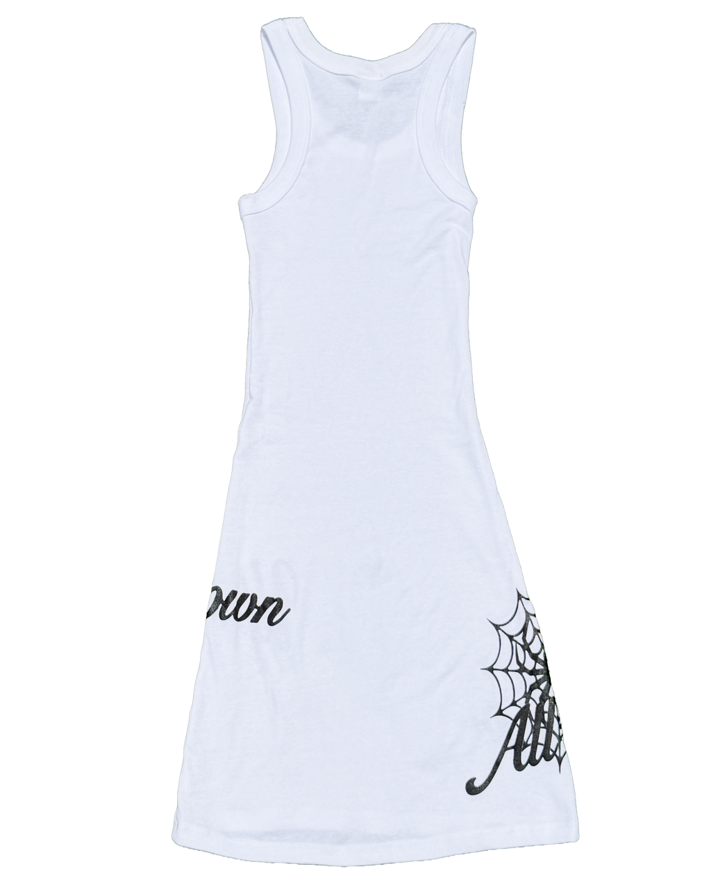 Spider Tank Dress (White)