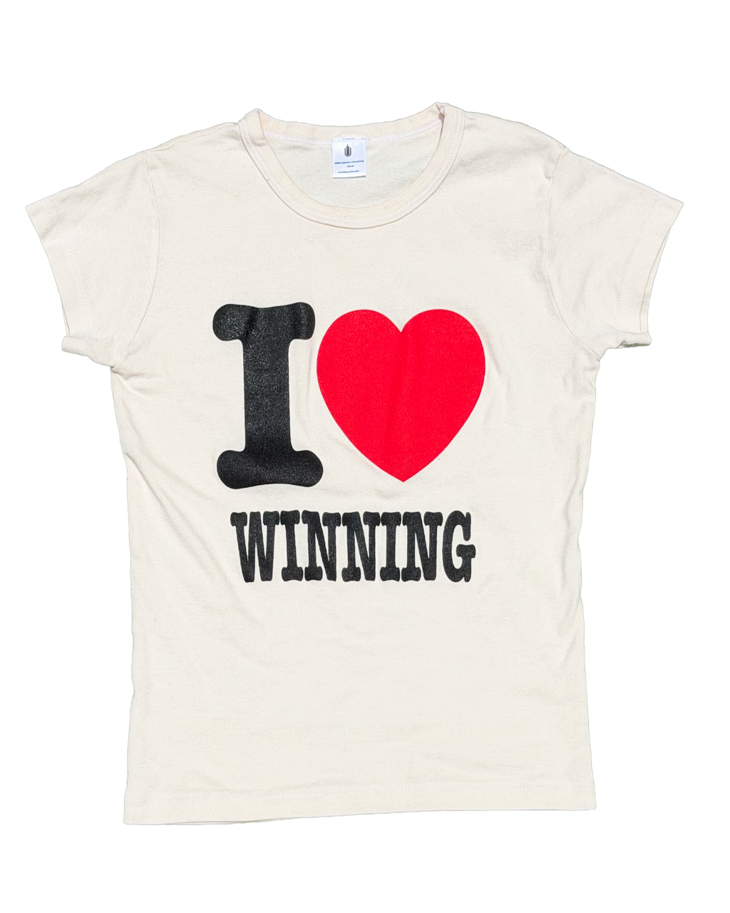 I Love Winning Baby T-Shirt (Cream)