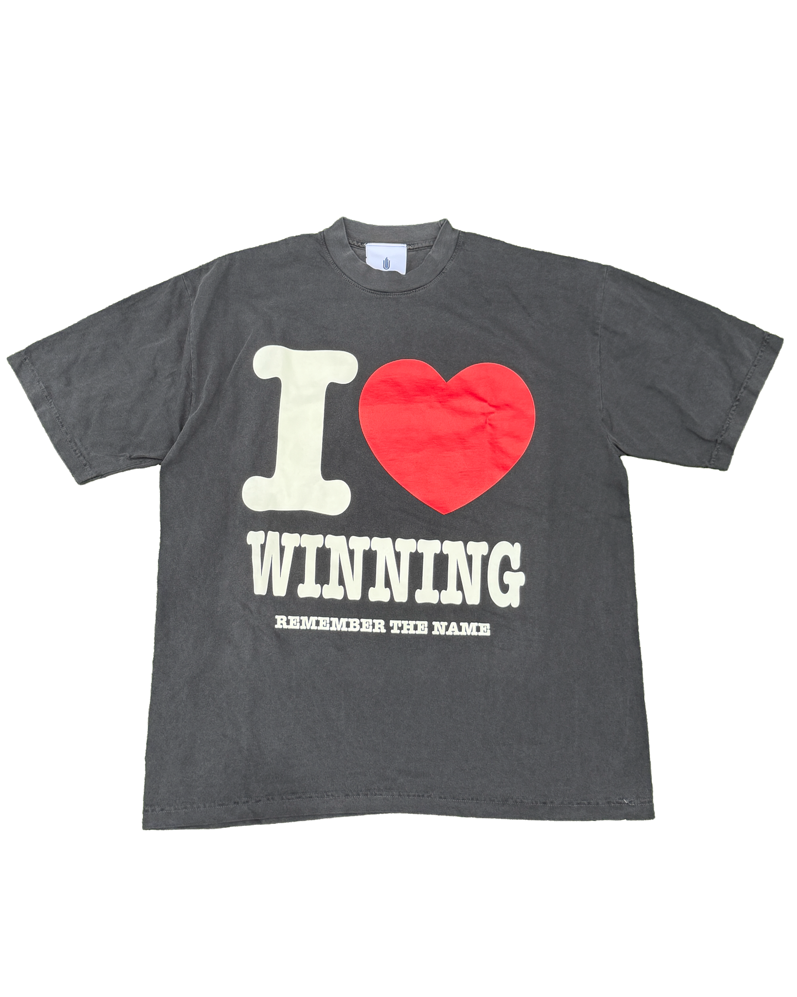 I Love Winning T-Shirt (Washed Black)